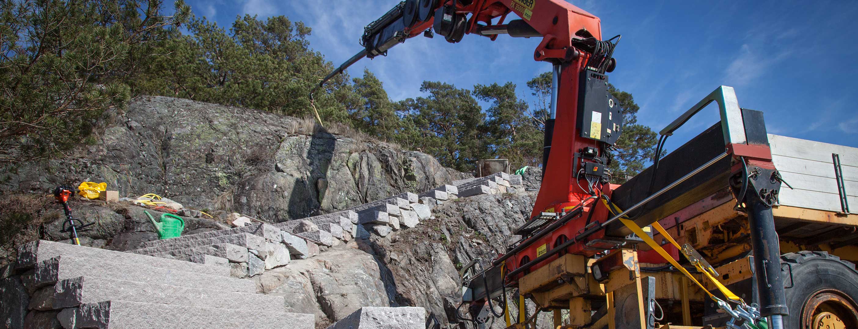 Stentrappa i granit